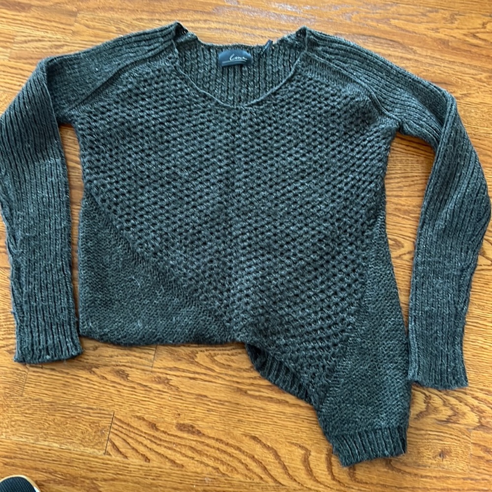 Line Asymmetrical Sweater. Sample Size Small